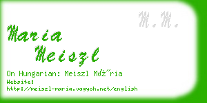 maria meiszl business card